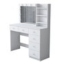 Hanah Home Mesa de Maquillaje Blanca con 10 Focos